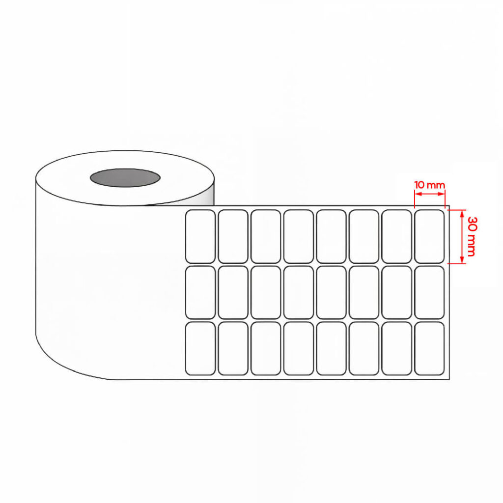 لیبل کاغذی 10 در 30